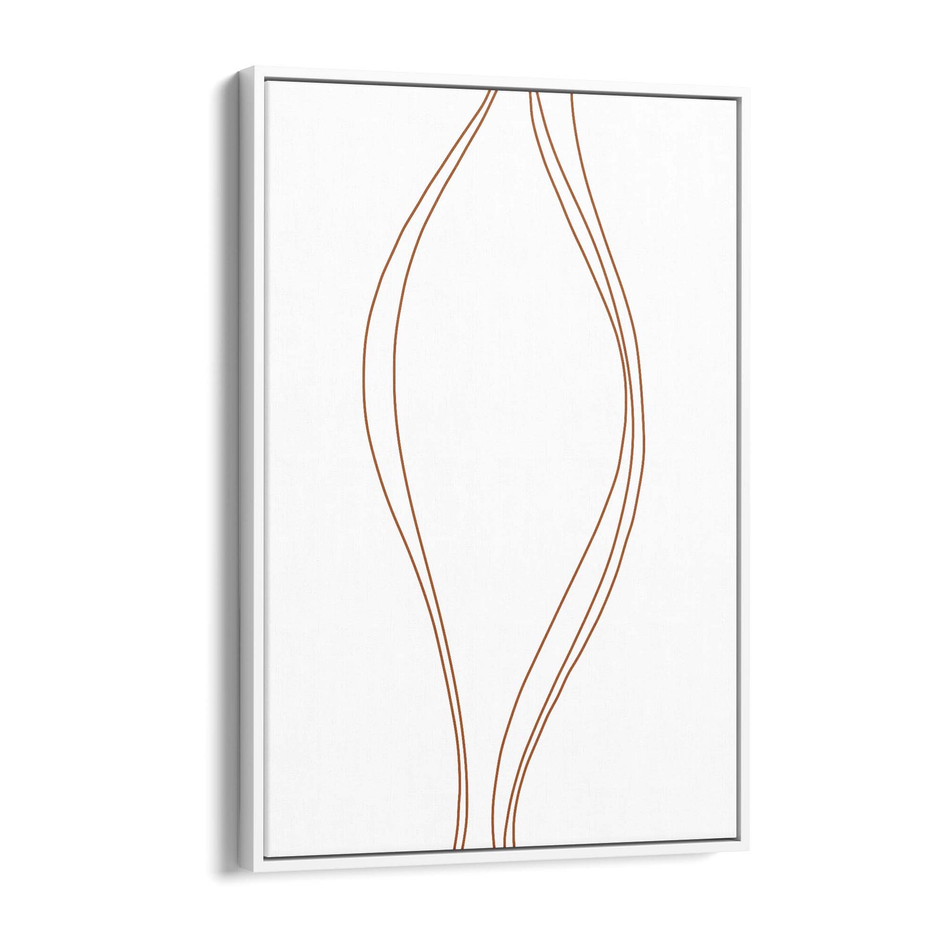 Minimal Waves Line Abstract Wall Art #1 - The Affordable Art Company