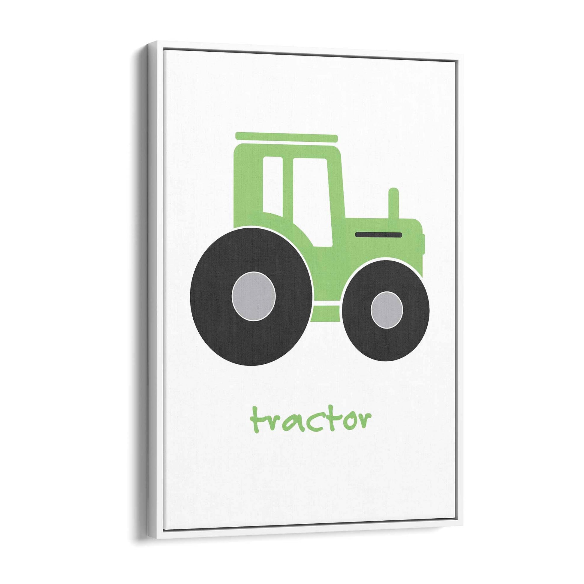 Tractor Cartoon Boys Bedroom Nursery Wall Art - The Affordable Art Company