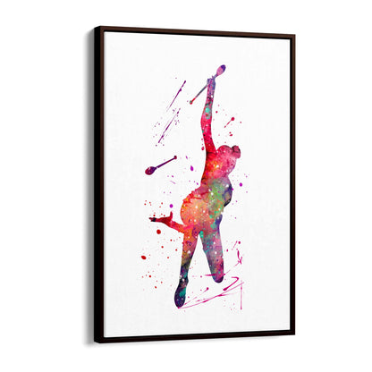 Gymnast Dance Girls Bedroom Gymnastics Wall Art #4 - The Affordable Art Company