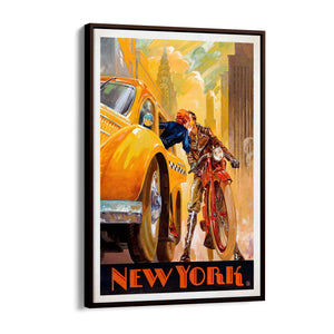 Romantic Goodbye, New York USA Vintage Wall Art - The Affordable Art Company