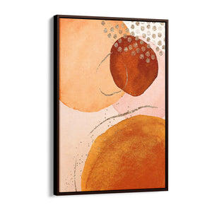 Abstract Modern Watercolour Shapes Painting Wall Art #1 - The Affordable Art Company