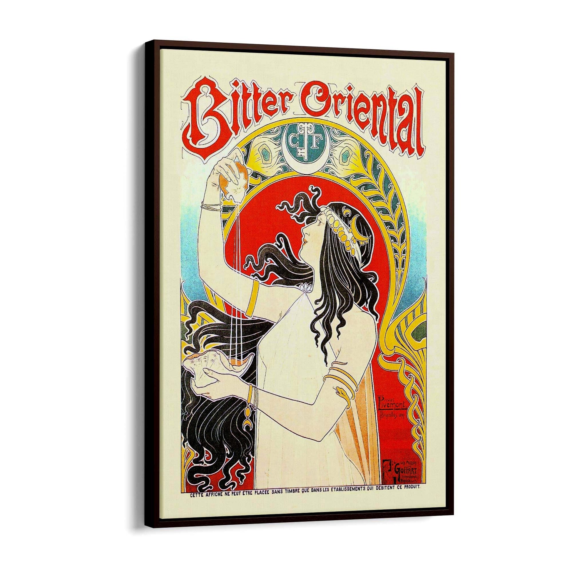 Vintage Bitter Cafe Advert Wall Art - The Affordable Art Company