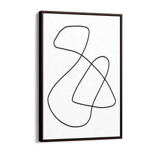 Minimal Abstract Modern Line Artwork Wall Art #4 - The Affordable Art Company