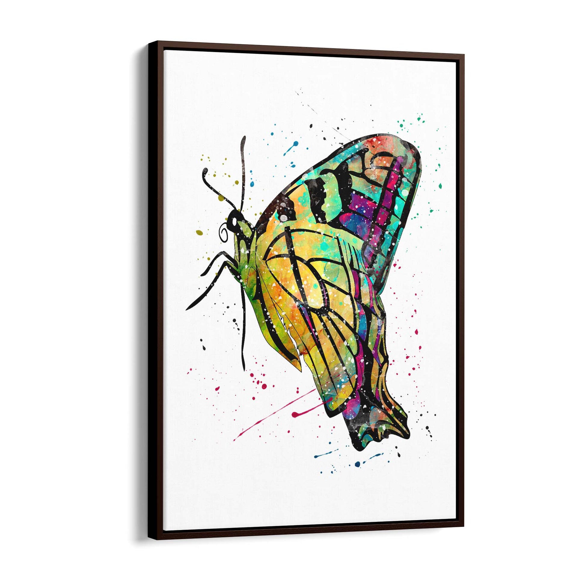 Butterfly Cute Nursery Baby Toddler Wall Art #4 - The Affordable Art Company