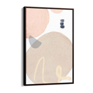Minimal Pastel Abstract Retro Painting Wall Art #3 - The Affordable Art Company