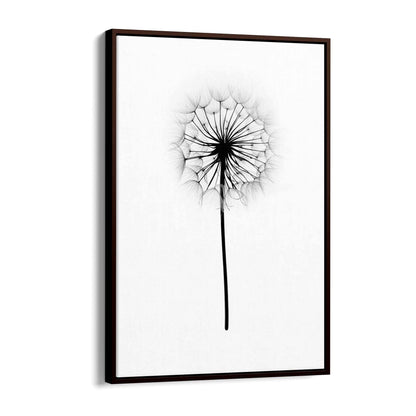 Dandelion Drawing Minimal Flower Wall Art #2 - The Affordable Art Company