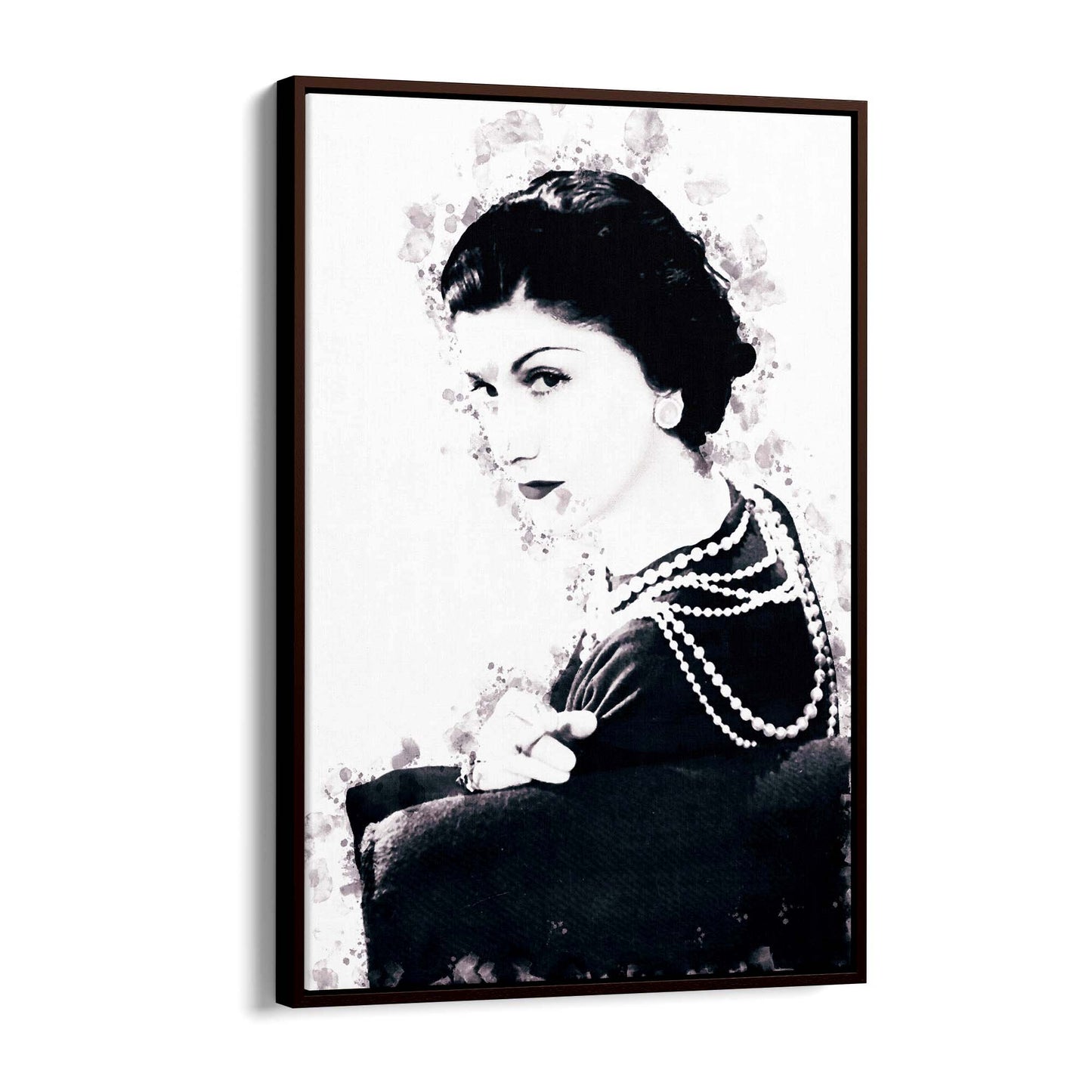 Coco Chanel Portrait Fashion Girls Bedroom Wall Art - The Affordable Art Company