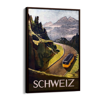 Switzerland Vintage Travel Advert Wall Art - The Affordable Art Company