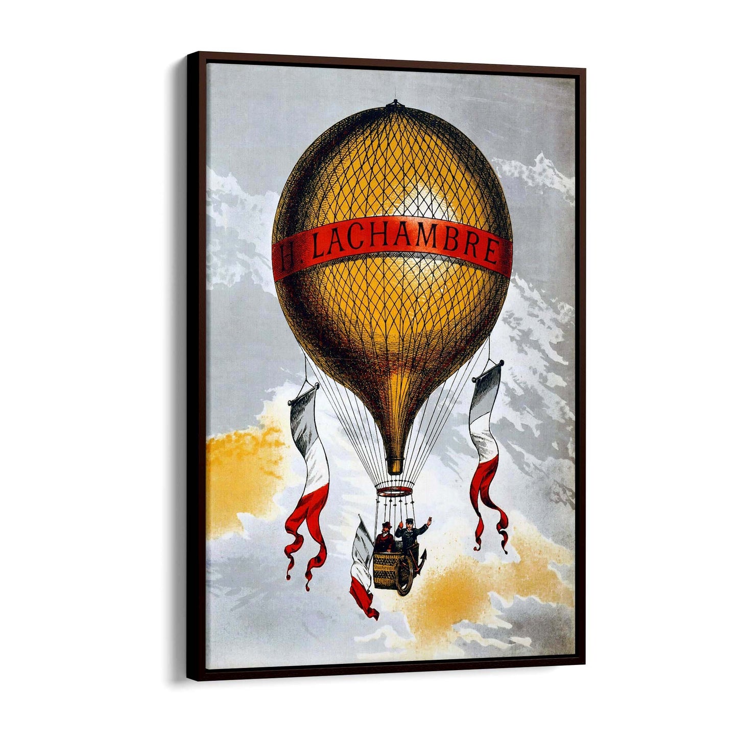 H Chambre Balloon Vintage Advert Wall Art - The Affordable Art Company