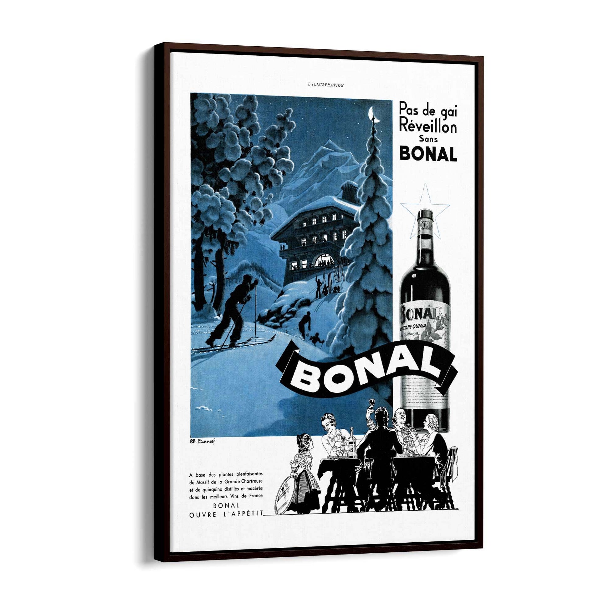 Bonal Vintage Advert Wall Art - The Affordable Art Company
