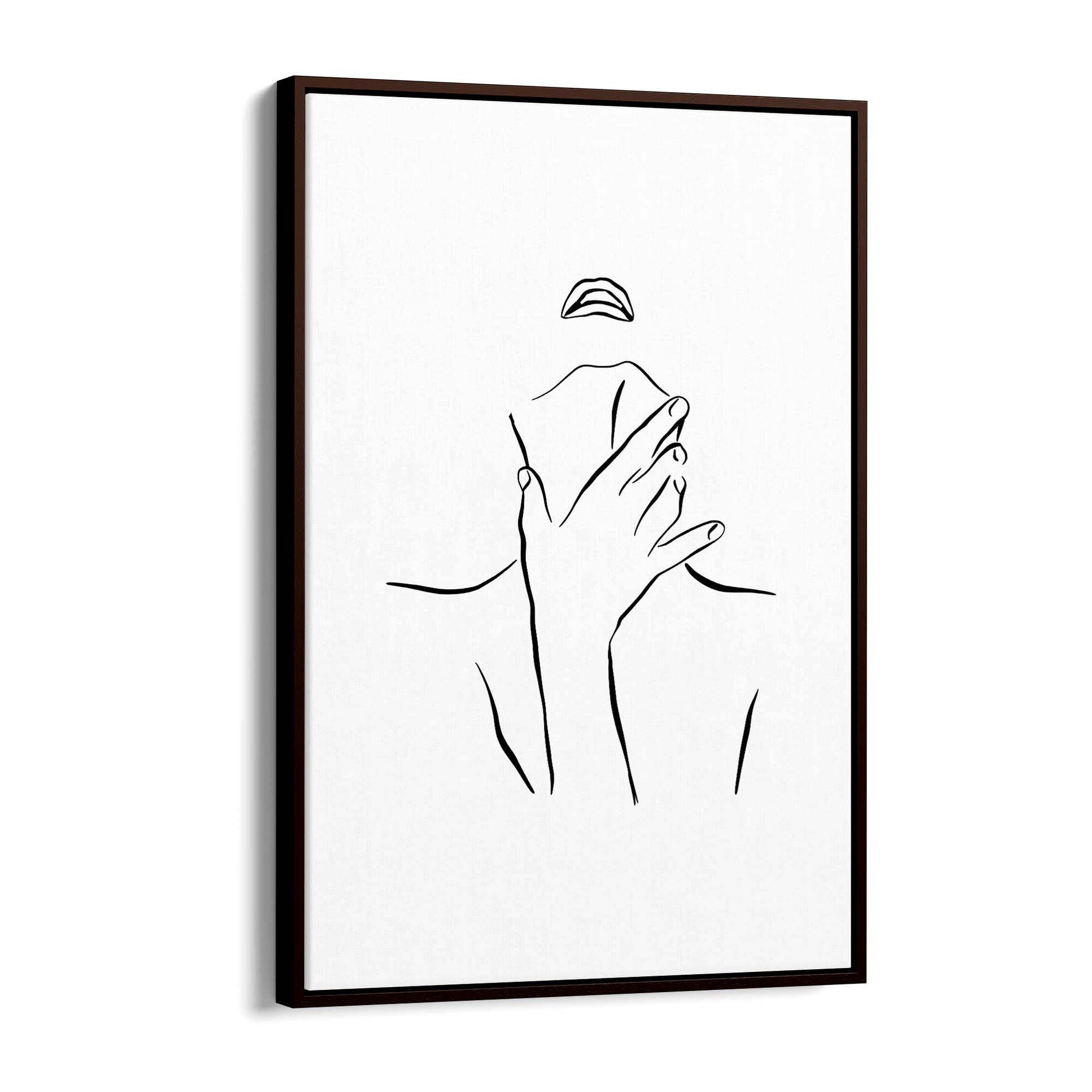 Provocative Female Line Girls Bedroom Wall Art - The Affordable Art Company