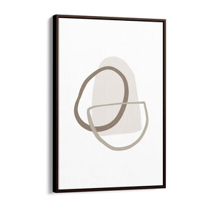 Minimal Black & White Shapes Abstract Wall Art #10 - The Affordable Art Company