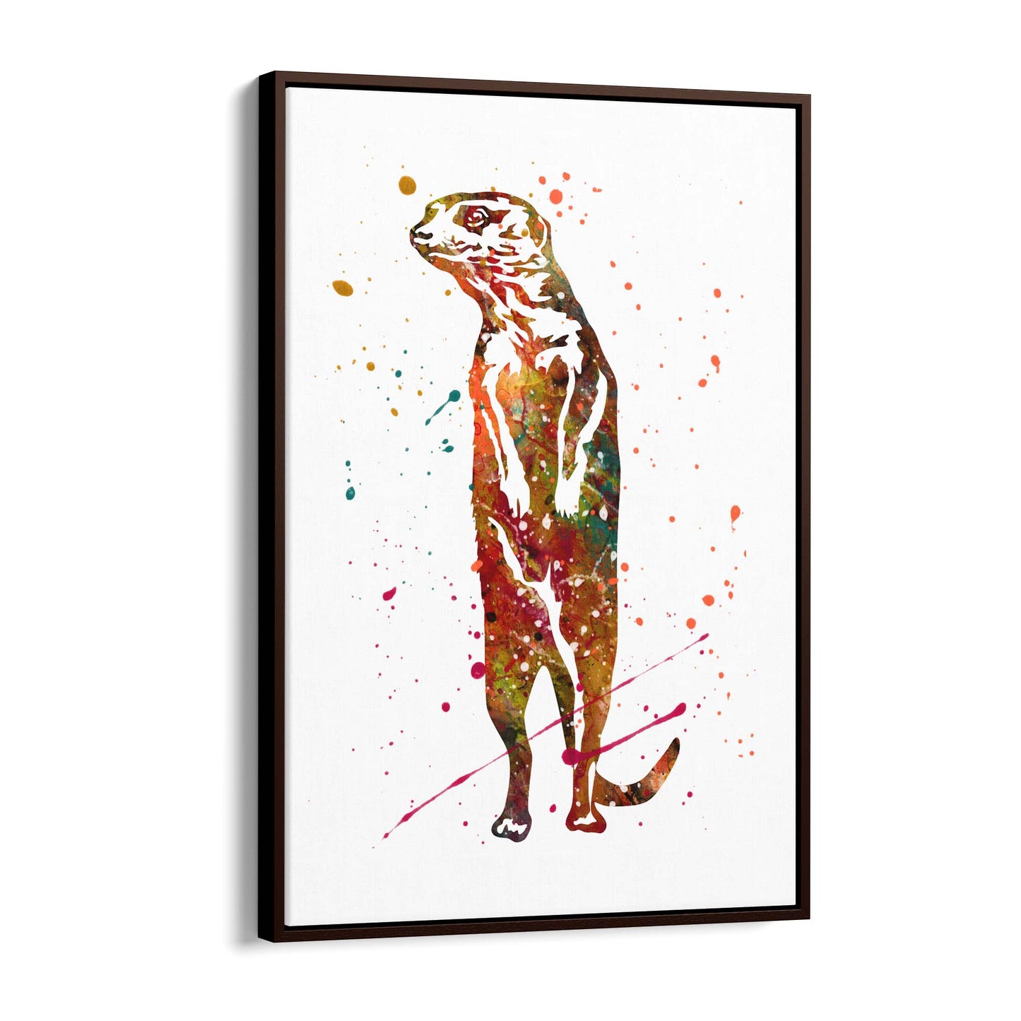 Meerkat Painting Safari Animal Wall Art - The Affordable Art Company