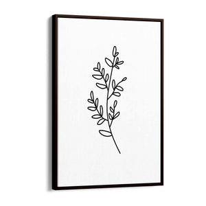 Minimal Branch Line Drawing Plant Nature Wall Art #3 - The Affordable Art Company