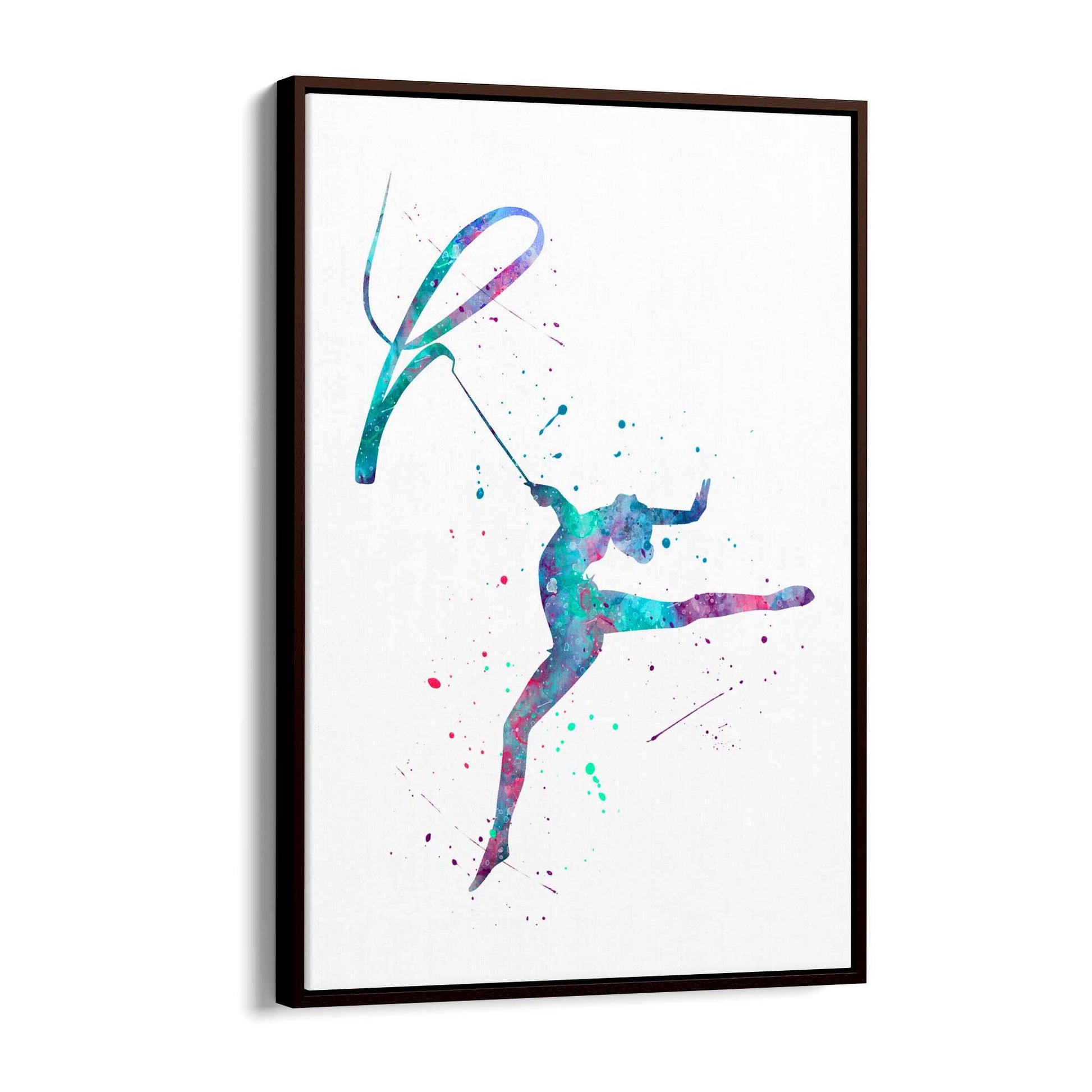 Gymnast Dance Girls Bedroom Gymnastics Wall Art #5 - The Affordable Art Company