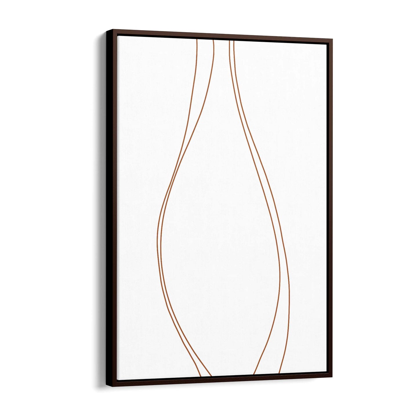 Minimal Waves Line Abstract Wall Art #2 - The Affordable Art Company