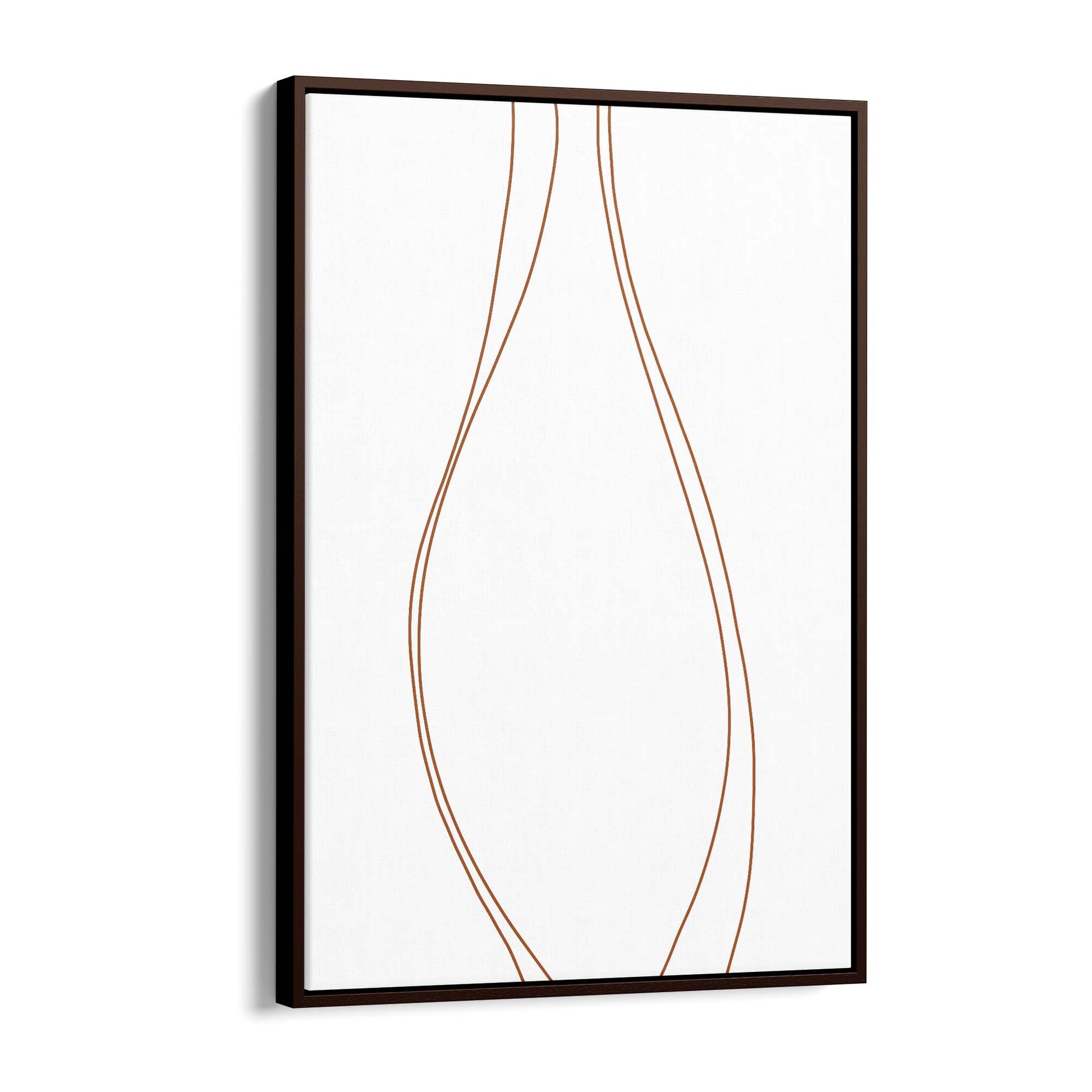 Minimal Waves Line Abstract Wall Art #2 - The Affordable Art Company