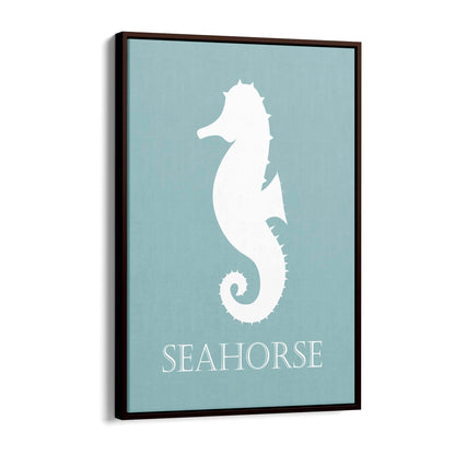 Seahorse Cartoon Sealife Nursery Baby Wall Art #2 - The Affordable Art Company