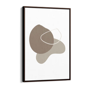 Minimal Black & White Shapes Abstract Wall Art #6 - The Affordable Art Company