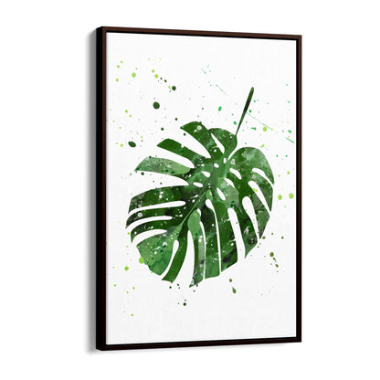 Palm Leaf Tropical Green Minimal Wall Art #4 - The Affordable Art Company