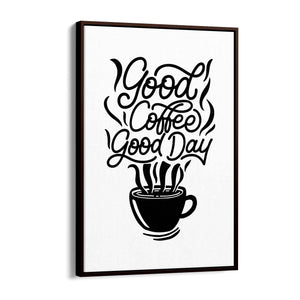 Coffee Quote Minimal Kitchen Cafe Style Wall Art #8 - The Affordable Art Company
