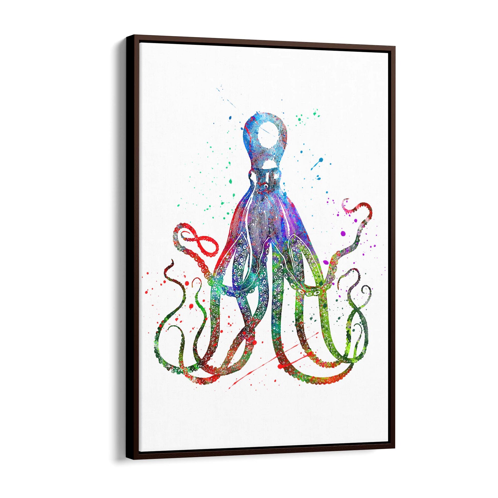 Cite Giant Squid Painting Sealife Nursery Wall Art - The Affordable Art Company