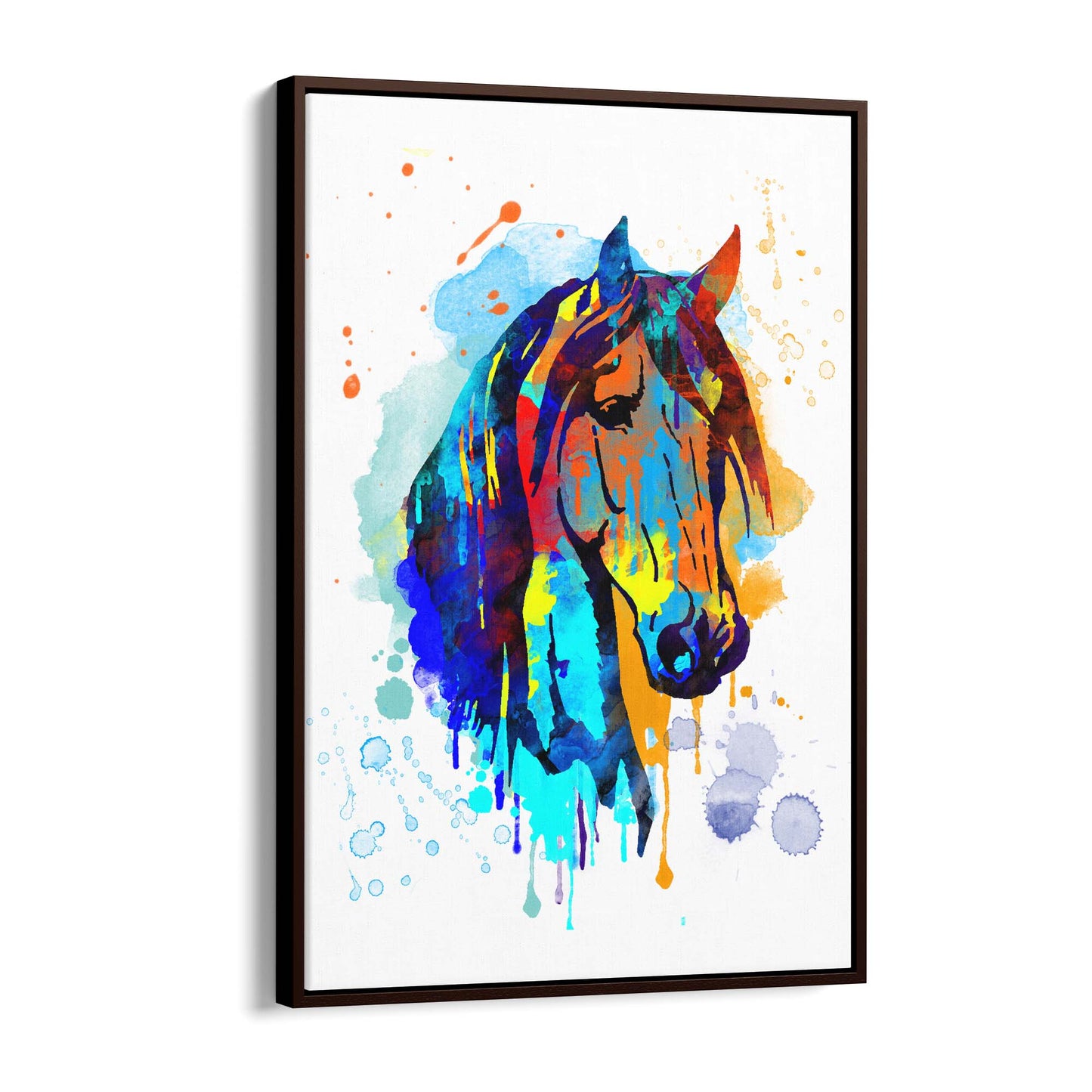 Horse Painting Girls Bedroom Colourful Wall Art #4 - The Affordable Art Company