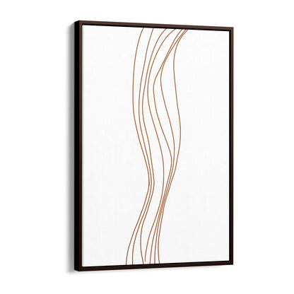 Minimal Waves Line Abstract Wall Art #5 - The Affordable Art Company