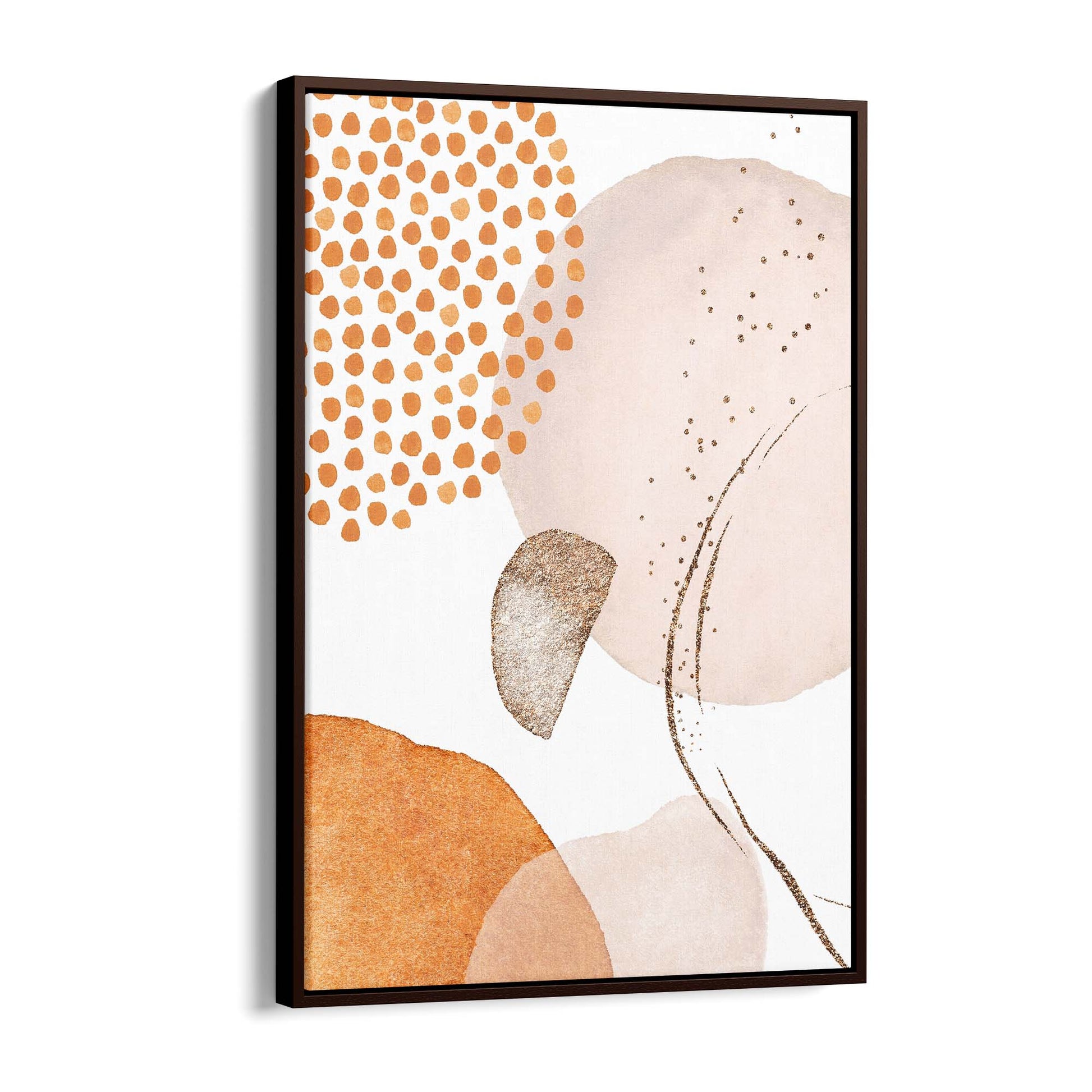 Abstract Modern Watercolour Shapes Painting Wall Art #10 - The Affordable Art Company