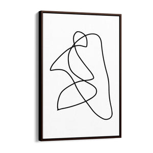 Minimal Abstract Modern Line Artwork Wall Art #6 - The Affordable Art Company