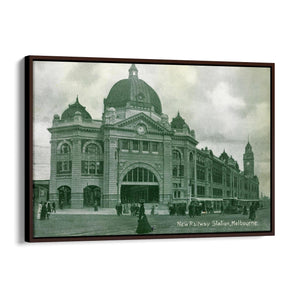 Flinders St Station Melbourne Vintage Photograph Art #4 - The Affordable Art Company