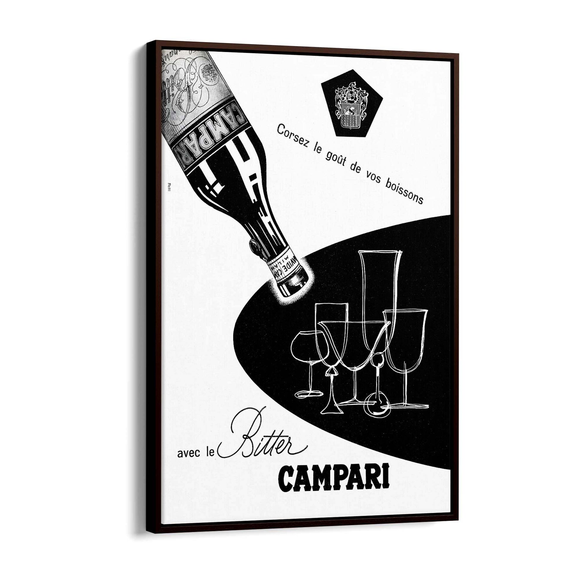 Bitter Campari Vintage Advert Wall Art - The Affordable Art Company
