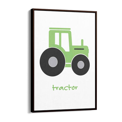 Tractor Cartoon Boys Bedroom Nursery Wall Art - The Affordable Art Company