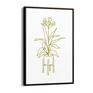 Abstract House Plant Minimal Living Room Wall Art #28 - The Affordable Art Company