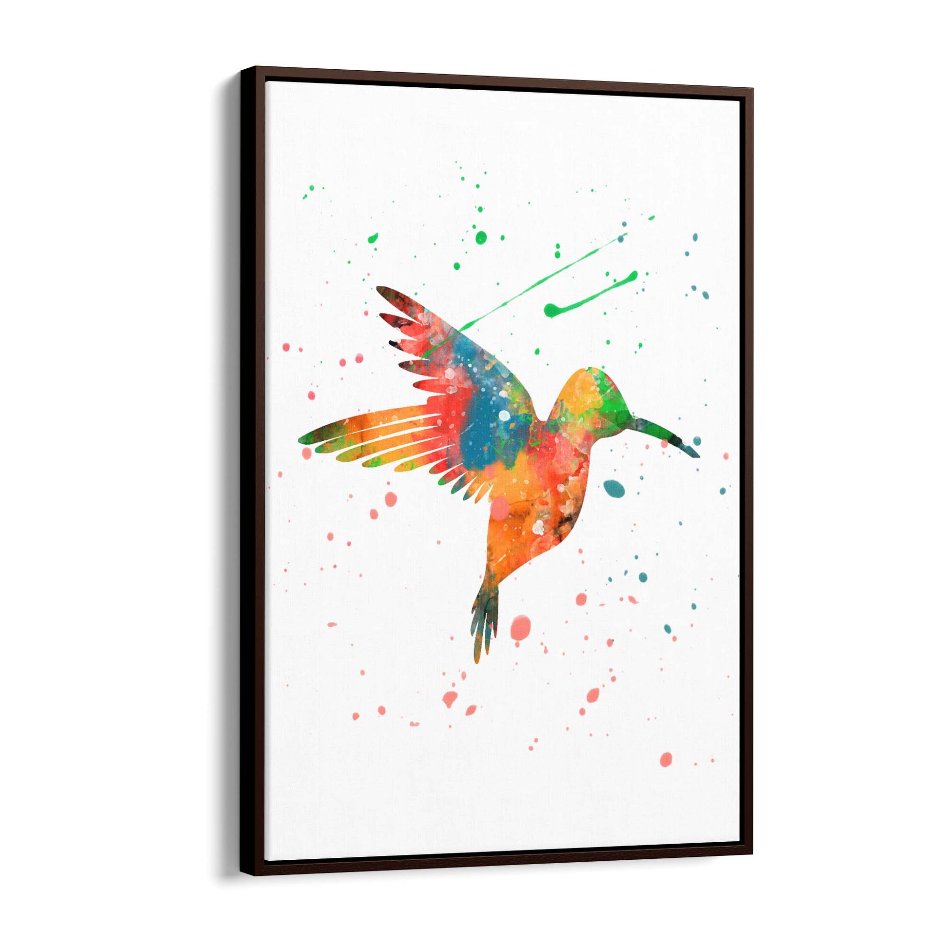 Watercolour Hummingbird Bird Nursery Wall Art #1 - The Affordable Art Company