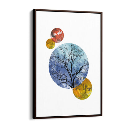 Scandi Circle Landscape Kitchen Minimal Wall Art #5 - The Affordable Art Company