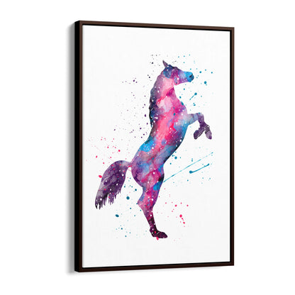 Horse Painting Girls Bedroom Colourful Wall Art #5 - The Affordable Art Company