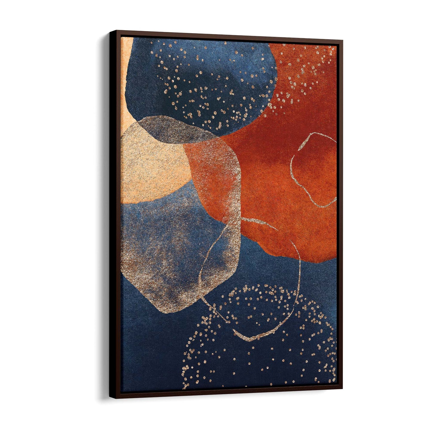 Abstract Modern Watercolour Shapes Painting Wall Art #4 - The Affordable Art Company