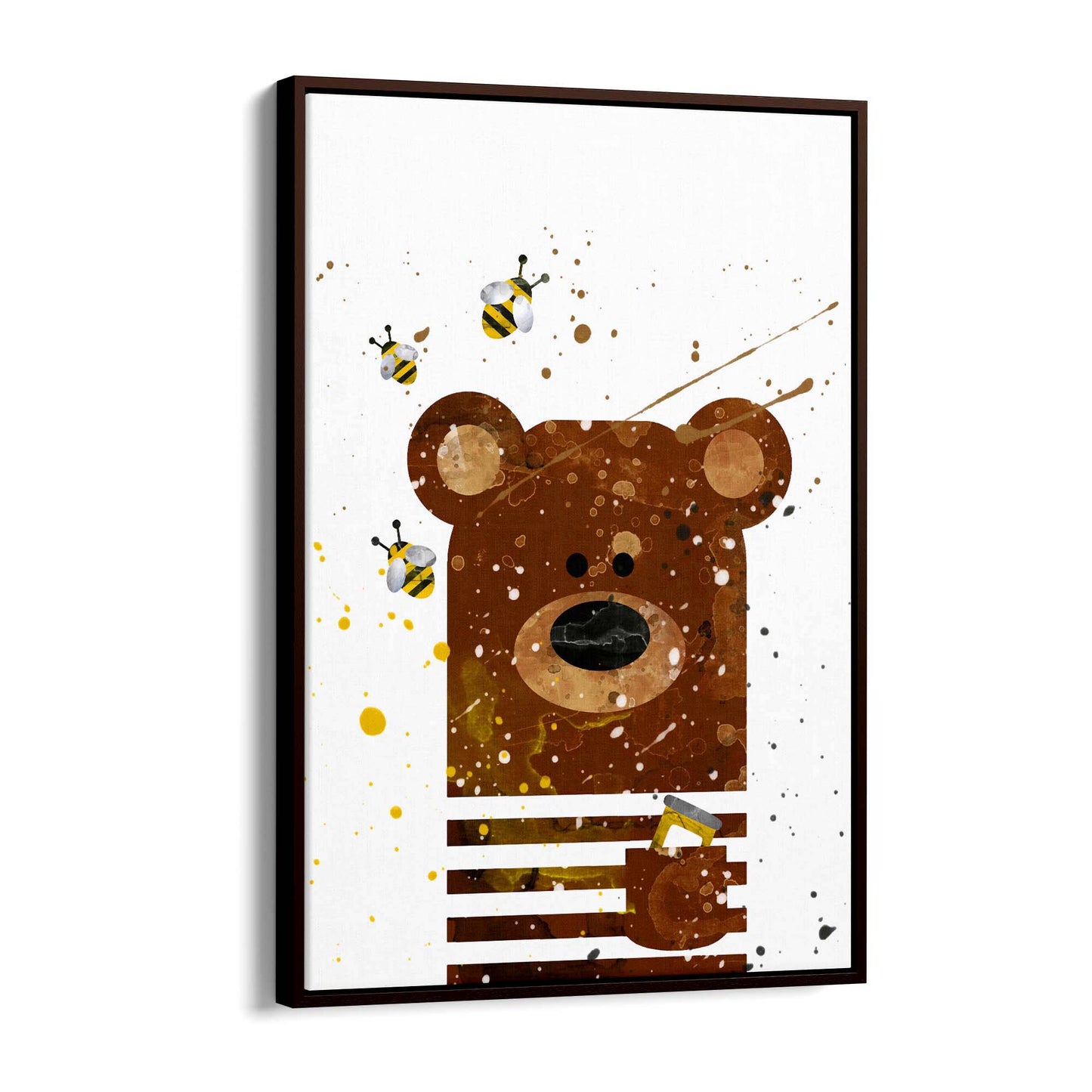 Cute Baby Bear Nursery Animal Decor Wall Art - The Affordable Art Company