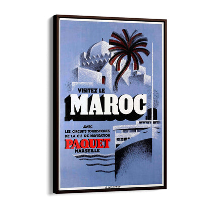 Maroc (Morocco) Vintage Travel Advert Wall Art - The Affordable Art Company