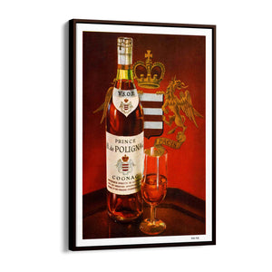 Prince Hubert Cognac Vintage Drinks Advert Wall Art - The Affordable Art Company