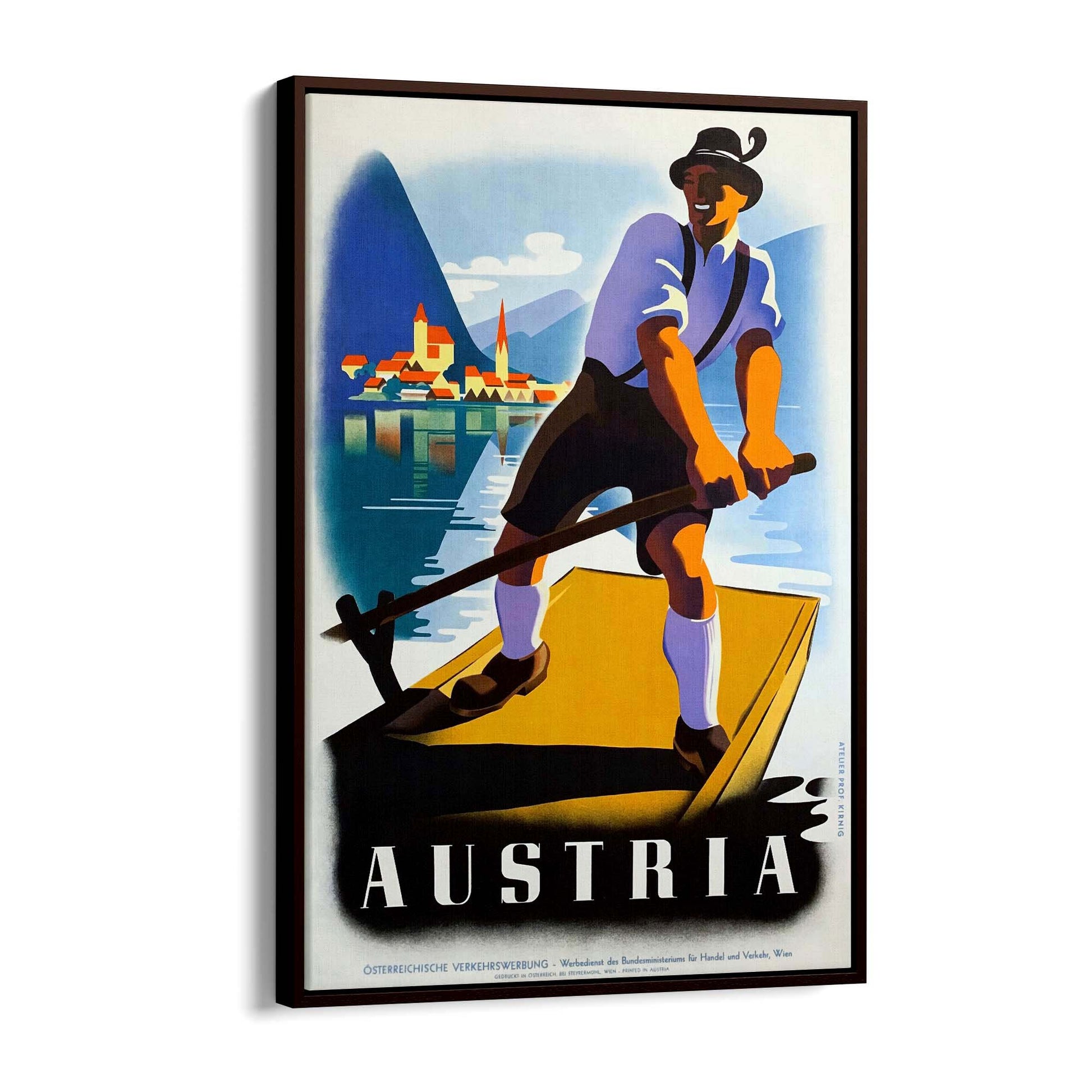 Austria Vintage Travel Advert Wall Art - The Affordable Art Company