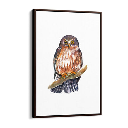 Watercolour Owl Painting Animal Nursery Wall Art - The Affordable Art Company