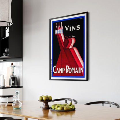 Camp Romain Vintage Drinks Advert Wall Art - The Affordable Art Company
