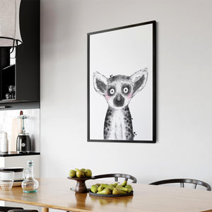 Cute Blushing Baby Possum Nursery Animal Wall Art - The Affordable Art Company