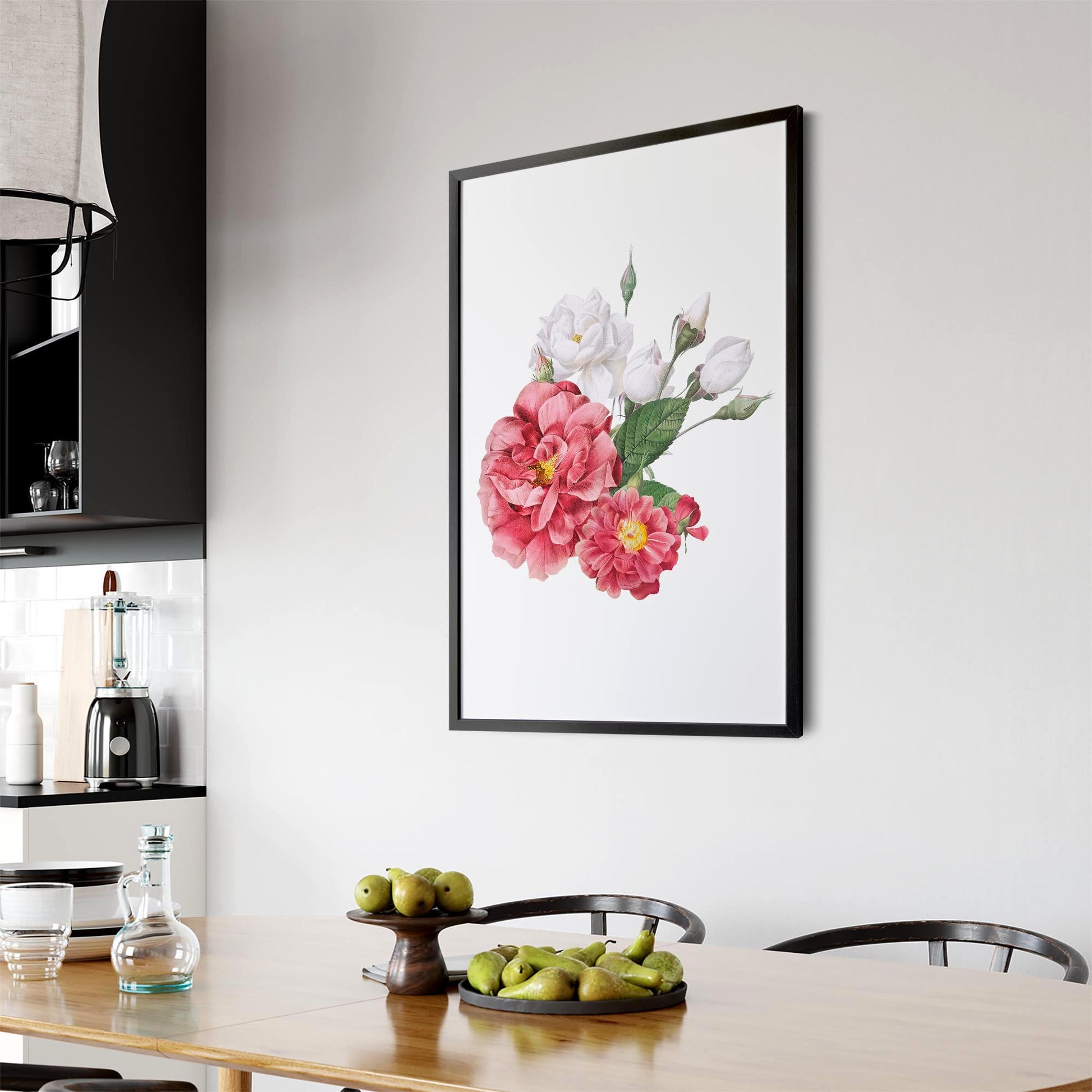 Botanical Flower Painting Floral Kitchen Wall Art #2 - The Affordable Art Company