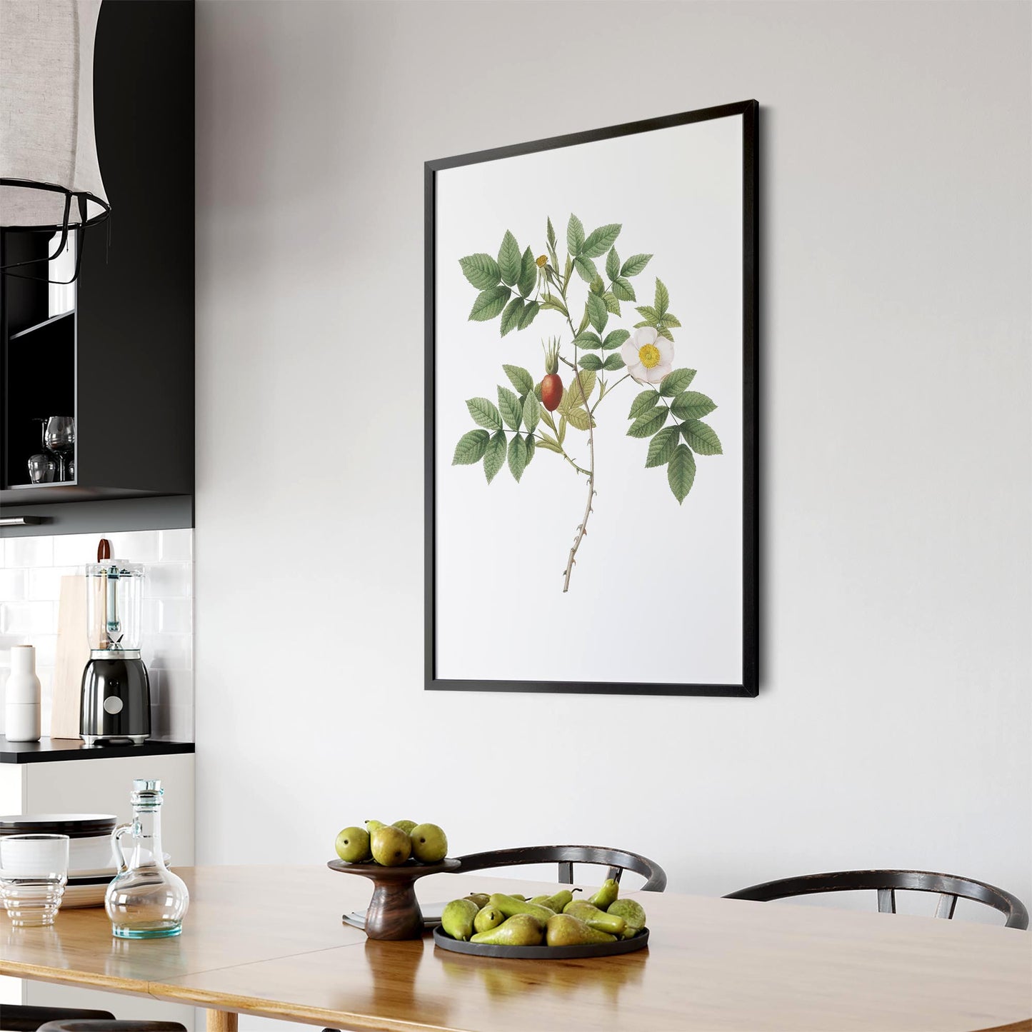 Flower Botanical Painting Kitchen Hallway Wall Art #46 - The Affordable Art Company