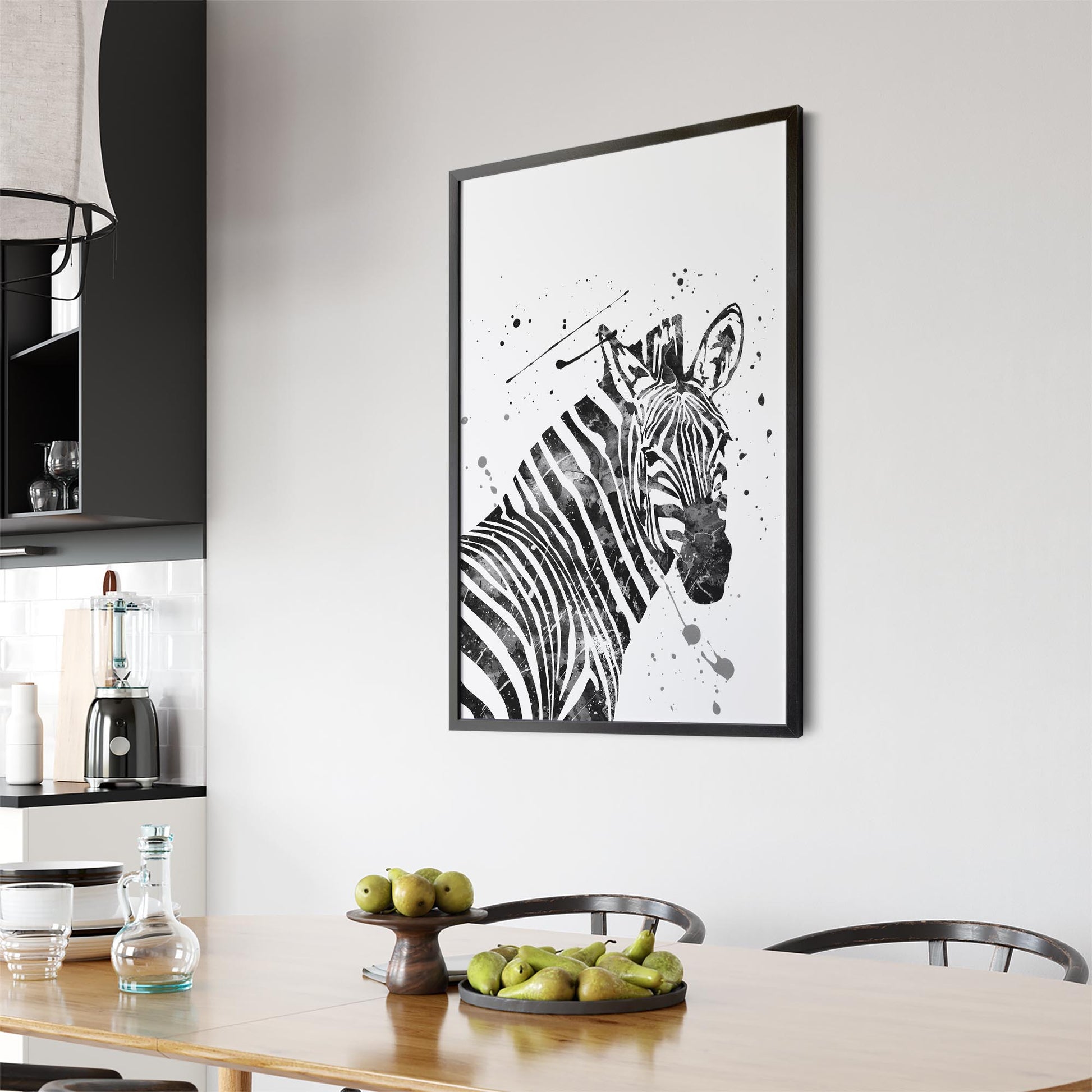 Zebra Painting Nursery Safari Animal Wall Art #2 - The Affordable Art Company