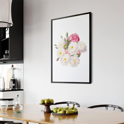 Botanical Flower Painting Floral Kitchen Wall Art #3 - The Affordable Art Company
