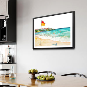 Bondi Beach Sydney Coastal Painting Wall Art - The Affordable Art Company